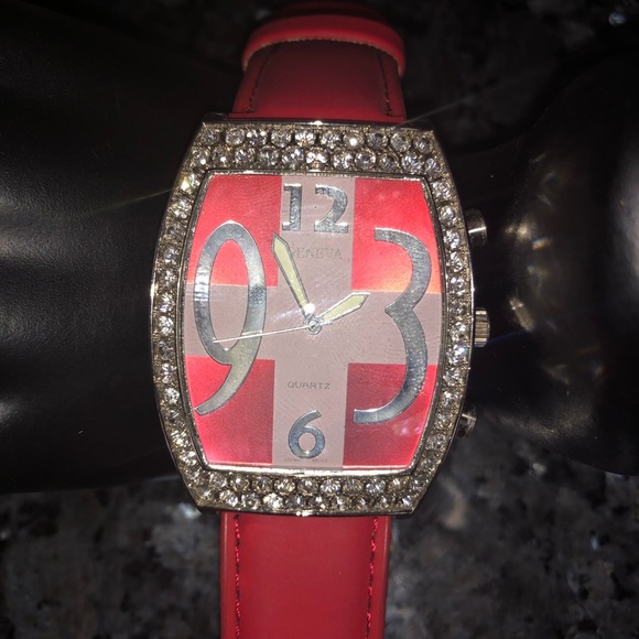 2 Colorful Watches with Faux Diamonds Bling main image 4